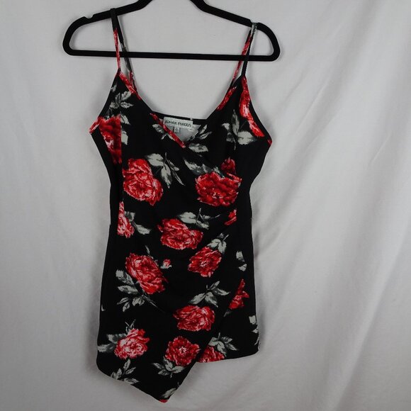 Almost Famous Floral Roses Romper Size L - Picture 1 of 8